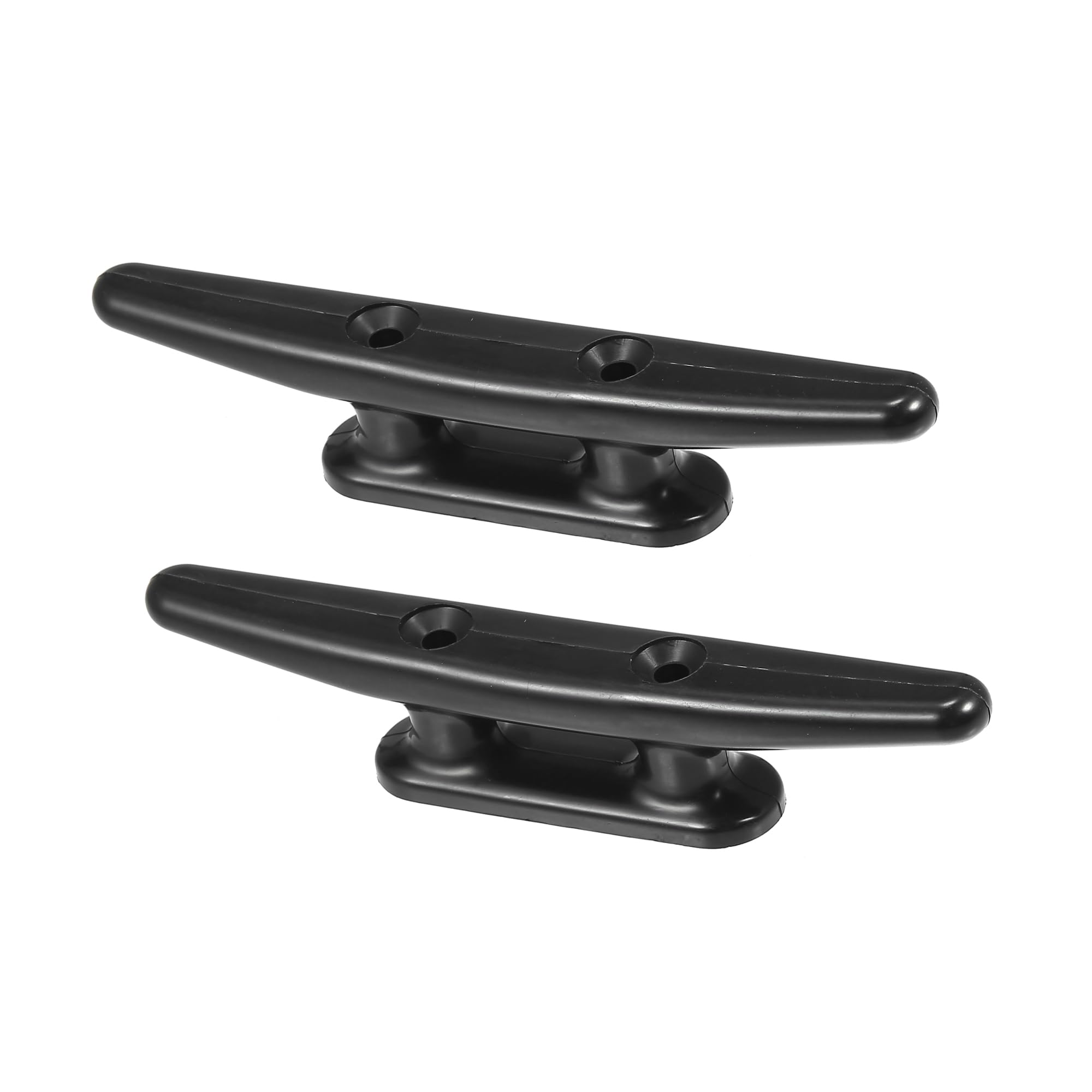 A ABSOPRO Boat Flagpole Cleat Hook 6" Boat Deck Rope Cleat Plastic (Set of 2)