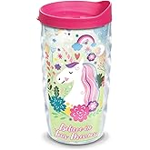 Tervis Believe In Dreams Unicorn Made in USA Double Walled Insulated Tumbler Travel Cup Keeps Drinks Cold & Hot, 10oz Wavy, Classic