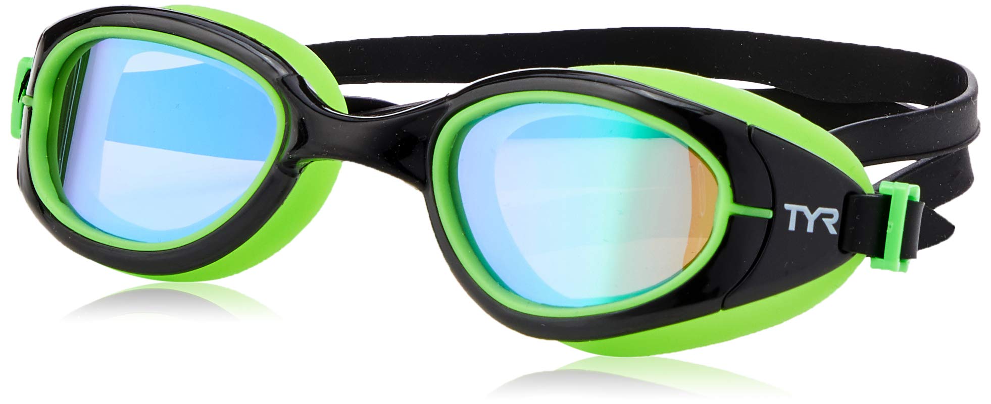 TYR Special Ops 2.0 Polarized Racing/Performance Goggles - Black/Green/Fluo-Green