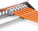 deleyCON 24 Port Modular Patch Panel for Keystone Modules 1U 19" Rack Mount view 4
