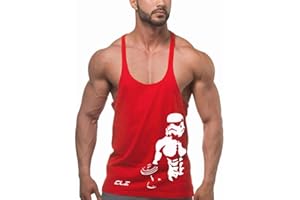 YeeHoo Men's Gym Stringer Tank Tops Y-Back Workout Muscle Tee Sleeveless Fitness Bodybuilding T Shirts