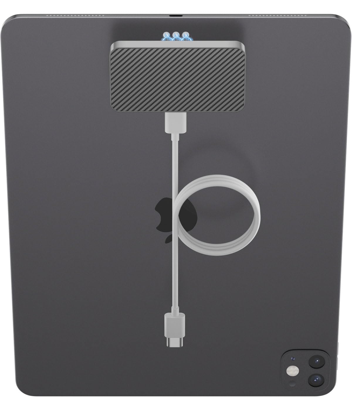 Photo 1 of Magnetic Wireless Charger for iPad Pro 12.9inch(3rd/4th/5th/6th) & iPad Air 13 (M2/M3) ONLY, 18W Fast Charging Smart Connector Charger, Aluminum Alloy Wireless Charging Pad with USB-C Cord Cable