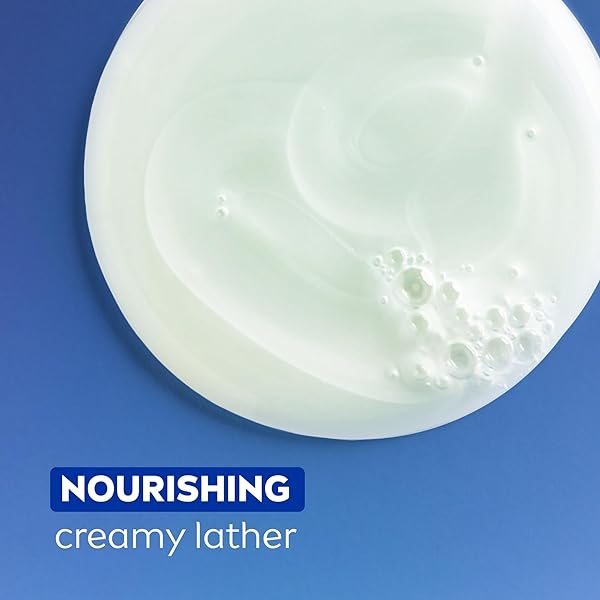 NIVEA REFRESHING BASIL AND WHITE TEA BODY WASH WITH NOURISHING SERUM, SCENTED BODY WASH FOR WOMEN, ENRICHED WITH PROVITAMIN B5 AND VITAMIN E, 20 FL OZ BOTTLE