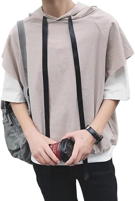 Amazon パーカー メンズ ファッション 半袖 蝶 シャツ ｔシャツ フード付き シンプル スリム カジュアル 無地 薄手 おしゃれ 着回し 大きいサイズ 夏 カーディガン 通販