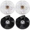 Blender Replacement Part Base Gear and Blade Gear, Compatible with Magic Bullet MB1001 250W Blenders(4pcs)