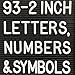 2 Inch Letters - Letter Board (93 Letters and Symbols ONLY) Changeable Letters Compatible with Most Felt Letter Boards