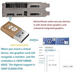 Woieyeks 4K DisplayPort Dummy Plug,DP Headless