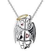 Grmdit Voodoo Doll/Teddy Bear Necklace 925 Sterling Silver Pendant Necklace Jewelry Gifts for Women