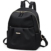 GOLF QUALITY Backpack for Women, Small Cute Backpack Purse Lightweight Casual Daypack Backpack for Travel Mini Backpacks for Ladies College Work,9.7Inch,Black