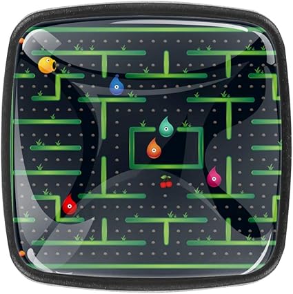 Cómoda, armario, cajón, armario, perillas, oro, cocina, 4 piezas