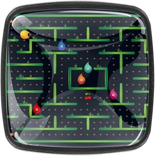 Cómoda, armario, cajón, armario, perillas, oro, cocina, 4 piezas