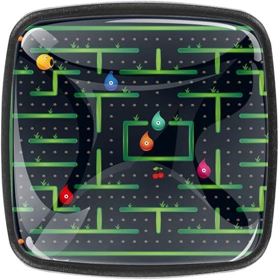 Cómoda, armario, cajón, armario, perillas, oro, cocina, 4 piezas