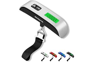 SOYOK Luggage Scale, 110lb Luggage Weight Scale with 4 Unit Switching Functions&LED Display, Luggage Scale Travel Digital for Weighing Luggage, Backpacks, Packages and Markets