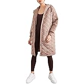 Forever 21 womens Quilted Hooded Longline Jacket