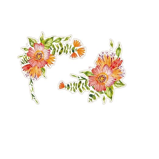 Sencillo Vida Bonita Pegatina Nevera Flores Cocina Nevera Pared ...