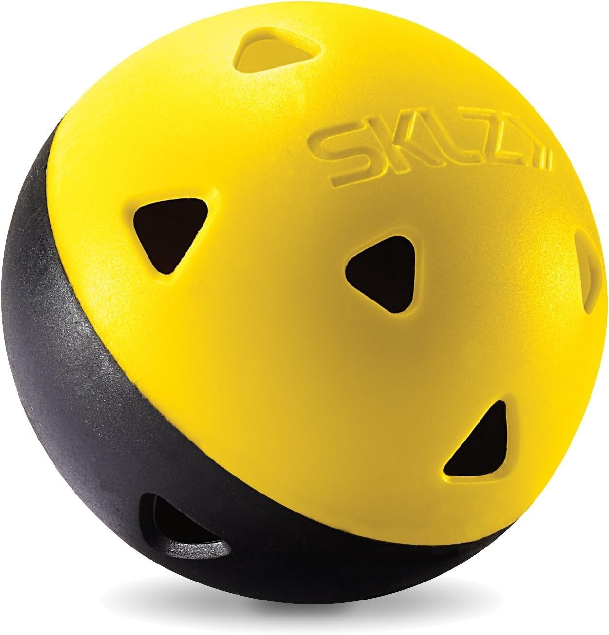SKLZ Pelotas de golf de impacto para práctica de vuelo limitado, paquete de 12, color amarillo