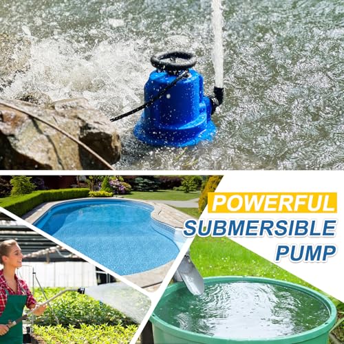 1/4 HP Automatic Submersible Water Pump, 2200 GPH Sump Pump Utility