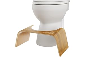 Squatty Potty Toilet Stool Slim, Teak, 7 Inch