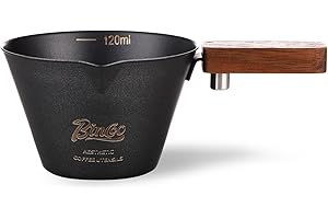 Bincoo 120ml Expresso Coffee Cups With Handle,Stainless Steel,espresso shot measuring cup,Double Wall Insulated Espresso Mugs,Microwave Dishwasher Safe,Suit for Espresso Machine.(Black)