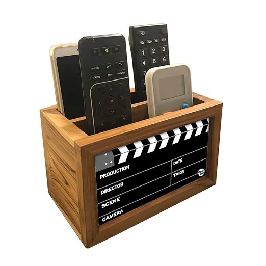 Nutcase Designer Teak Wood TV Remote Stand For Home Remote Holders
