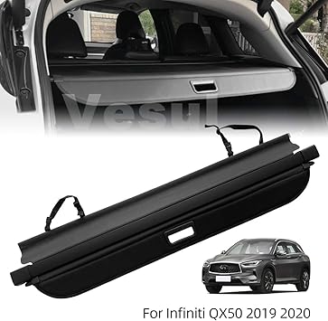 Amazon Com Vesul Retractable Rear Trunk Cargo Cover Fit For Infiniti Qx50 2019 2020 Security Shade Shield Tonneau Cover Anti Peeping Luggage Privacy Screen With Extra Canvas Cover Automotive
