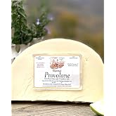 Fortuna's Provolone Piccante - Sharp &amp; Imported from Italy - Aged to Perfection for Over a Year - Semi-Firm Texture - 1 lb Wedge. Wax rind. Enjoy a Bold Taste