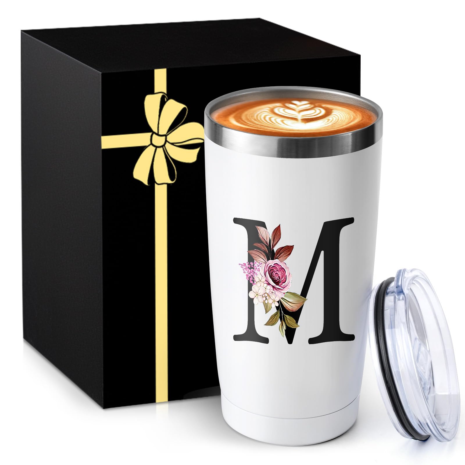 Photo 1 of 20 Oz Insulated Coffee Cup with Lid Car Tumbler Travel Mug Women Wife Husband Happy Birthday Wedding Romantic Gift Best Cool Day Personalized Unique Special Cute Custom Christmas Xmas Valentines Ideal