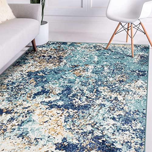 LUXE WEAVERS Rug Persian Rugs 6490 Abstract Area Rug Modern Design