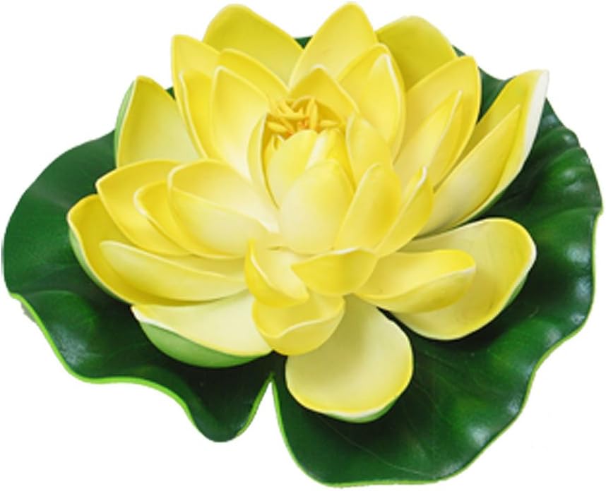 POPETPOP 10pcs Pond Lilly Pads-Artificial Floating Lotus Leaf-Realistic