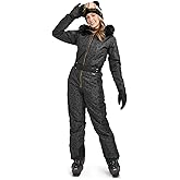 Tipsy Elves Snow Suits for Women - Retro Cute Women’s Insulated Ski Suit - Warm Waterproof Winter One Piece Outfit