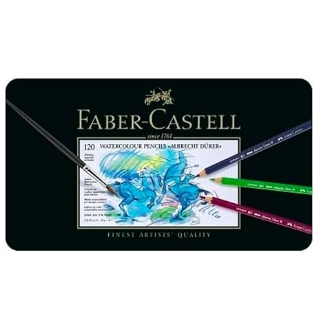 Faber-Castell Albrecht Dürer bunten Wachsmalstifte Bleistift (120 Stück 120pièce (S) (S), Multi, Holz, bunt, Sechskant)