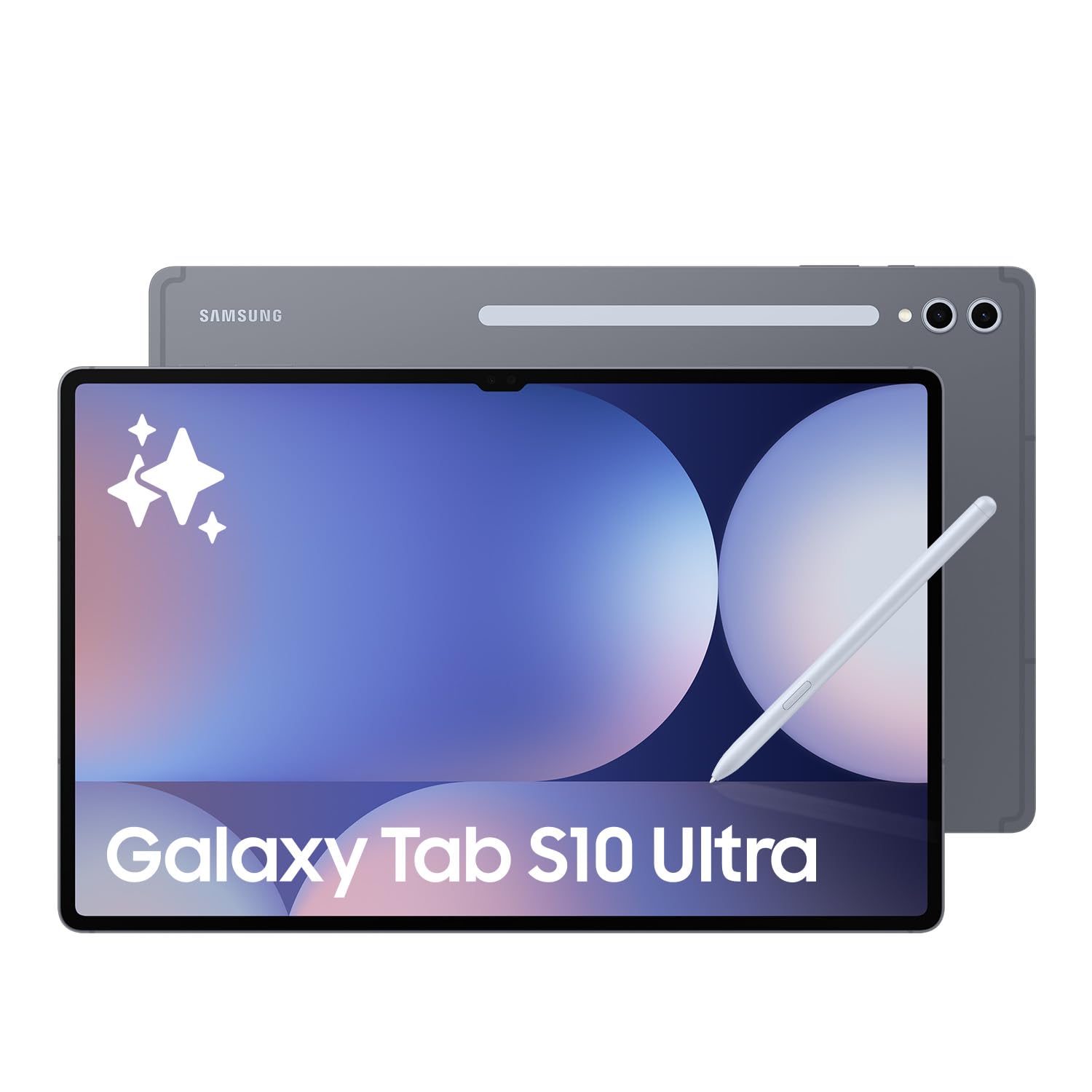 Samsung Galaxy Tab S10 Ultra AI Tablet, Android Tablet, 12GB RAM, 512GB Storage, AMOLED Display, Anti-Reflection, S Pen Included, Moonstone Blue, 3 Year Samsung Extended Warranty (UK Version)
