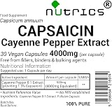 Nutrics Cayenne Pepper Extract 4000mg Vegan Capsules - 30 Count view 2