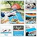 Eggsnow Beach Blanket Sand Proof Outdoor Picnic Blanket Waterproof Quick Drying Beach Mat,Extra Large Oversized 83″x79″ for 6 Adults with 8 Stakes and Compact Storage Bagthumb 1