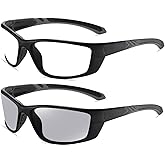 willochra Wrap Around sports Safety Glasses with Readers full lens Reading Glasses Men Transition Photochromic Sunglasses F28