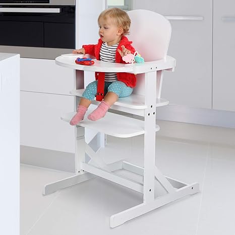 Kinderhochstuhl Inkl Abnehmbarem Essbrett Und Bugel Aus Kiefernholz Ca 57 5x102x76 Cm Mitwachsender Hochstuhl Vom Babyhochstuhl Bis Zum Jugendstuhl Treppenhochstuhl Kindertreppenhochstuhl Babystuhl In Drei Verschiedenen Farben Amazon De Baby