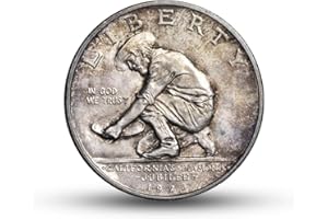 GENERIC 1925 California Diamond Jubilee Half Dollar Commemorative Coin, U.S. Antique Silver Coins, American Old Coins for Collectors, Ancient Silver Dollars Coin, Ancient Coin Collection
