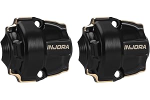 INJORA Black Coating Brass Diff Covers for 1/32 Redcat Ascent-32 Upgrade