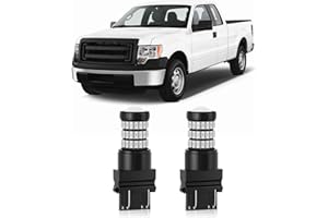 MEALAM Brilliant Red 3157 4157 3057 4057 LED Bulbs with Projector Brake Tail Lights Compatible with 2004 2005 2006 2007 2008 2009 2010 2011 2012 2013 2014 Ford F150 F-150, Pack of 2