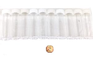 BCW Coin Tubes for US Pennies - 10ct | Holds Lincoln Penny | Durable Plastic Tube Coin Holders | Coin Collecting Supplies | Penny Coin Tubes