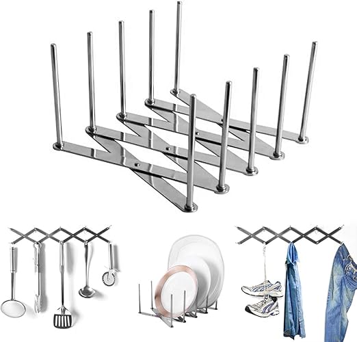 Pot Tapa Soporte o estantería 11 6 compartimentos pulgadas bambú Placa