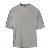 Umbro Men's Washed High Neck Boxy T-Shirt, Griffin