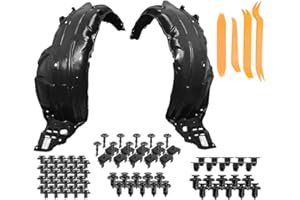 Parts N Go Fender Liner Set w/Clips/Fasteners Kit for 2006-2011 Civic Sedan Front Driver Side & Passenger Side Left Right HO1248134 HO1249134 74151SNAA00 74101SNAA00