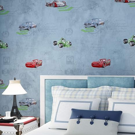 Yhyxll Children S Room Cartoon Car Wallpaper Cute Cartoon