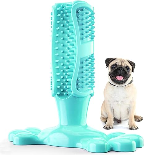 Amazon Co Jp 犬の歯ブラシスティック犬の噛むおもちゃ 子犬歯科用ブラッシングスティック歯のクリーニングのマッサージャーのおもちゃ 天然ゴム 犬のおもちゃ子犬と成犬用 ブルー M ホーム キッチン