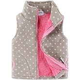 Mud Kingdom Boys Girls Polar Fleece Vest Winter Thick Warm Outerwear Funny Cartoon