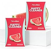 NEWELLME Happy Cleaner Superfood Powder | Digestive & Gut Health, Prebiotics & Probiotics for Women & Men, Support for Bloating & Regularity, Vegan Sugar-Free, Watermelon Flavor, 28 Sachets (2 Pack)