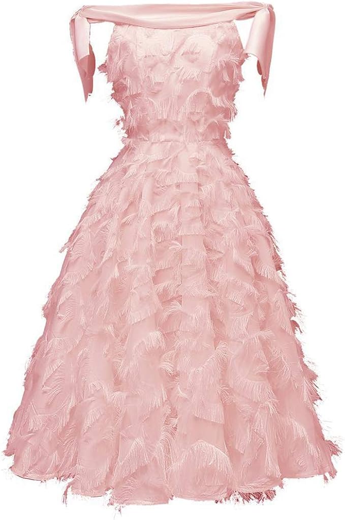 tassel evening dress