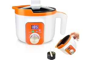 Ksedcon Digital Wax Melter for Candle Making, Electric Wax Melting Pot with Pouring Spout, Candle Wax Melting Pot with Temp Control(LED Display
