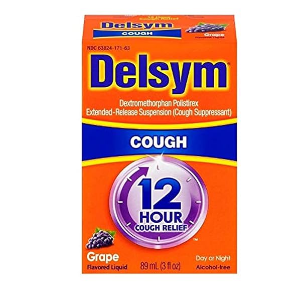 DELSYM ADULT 12 HOUR GRAPE COUGH SYRUP, 3 OZ